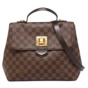 Pre-owned Leather handbags Louis Vuitton Vintage , Brown , Dames