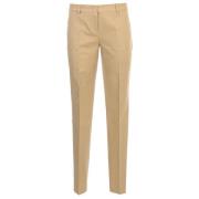 Klassieke Slim Fit Beige Broek Michael Kors , Beige , Dames