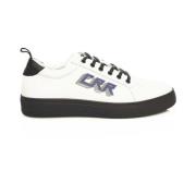 Leren Sneaker met Zijlogo Cerruti 1881 , White , Heren