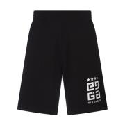 Zwarte Bermuda Shorts met 4G Logo Givenchy , Black , Heren