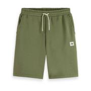 Logo Badge Sweat Shorts Scotch & Soda , Green , Heren