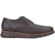 Bruin Leren Veterschoen voor Mannen Mephisto , Brown , Heren