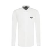 Wit Katoenen Overhemd met Adelaar Logo Aeronautica Militare , White , ...