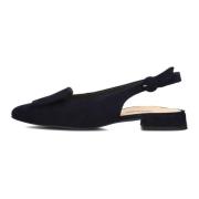 Navy Suede Puntneus Slingbacks Paul Green , Blue , Dames