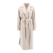 Witte Cashmere Riemjas Aw24 Brunello Cucinelli , White , Dames