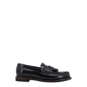 Zwarte Loafer Schoenen met Logo Detail Brunello Cucinelli , Black , Da...