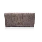 Pre-owned Leather wallets Miu Miu Pre-owned , Gray , Dames