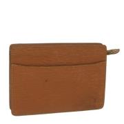 Pre-owned Leather clutches Louis Vuitton Vintage , Brown , Dames