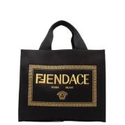 Pre-owned Canvas fendi-bags Fendi Vintage , Black , Dames