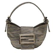 Pre-owned Fabric handbags Fendi Vintage , Gray , Dames