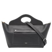 Pre-owned Leather totes Burberry Vintage , Black , Dames