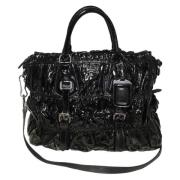 Pre-owned Leather prada-bags Prada Vintage , Black , Dames