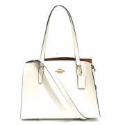 Pre-owned Leather handbags Coach Pre-owned , White , Dames