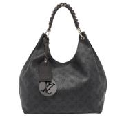 Pre-owned Leather handbags Louis Vuitton Vintage , Black , Dames