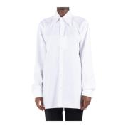 Witte Katoenen Overhemd Oversized Kraag Maison Margiela , White , Here...