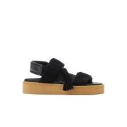 Zwarte vrouwelijke Crepe sandaal Clarks , Black , Dames