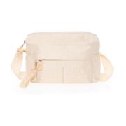 Stijlvolle Md20 Schoudertas Mandarina Duck , Beige , Dames