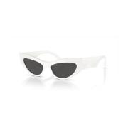 Mode Zonnebril in Wit en Grijs Dolce & Gabbana , White , Dames