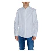 Wit Katoenen Overhemd Lange Mouwen Klassiek Tommy Jeans , White , Here...