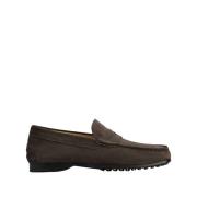 Bruine Suède Mocassin Schoenen Tod's , Brown , Heren