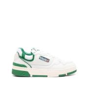 Sneakers in wit/groen leer Autry , Green , Heren