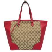 Pre-owned Canvas totes Gucci Vintage , Beige , Dames