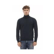 Groene Wollen Turtleneck Sweater Alpha Studio , Black , Heren
