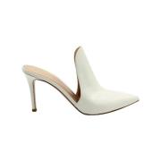 Pre-owned Leather heels Gianvito Rossi Pre-owned , White , Dames