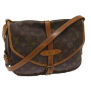 Pre-owned Canvas louis-vuitton-bags Louis Vuitton Vintage , Brown , Da...