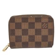 Pre-owned Coated canvas wallets Louis Vuitton Vintage , Brown , Dames