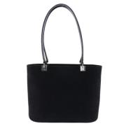 Pre-owned Suede shoulder-bags Salvatore Ferragamo Pre-owned , Black , ...