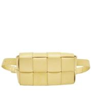 Pre-owned Leather crossbody-bags Bottega Veneta Vintage , Yellow , Dam...