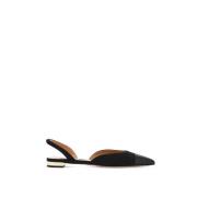 Milanese Slingback Ballerina's Aquazzura , Black , Dames