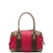 Pre-owned Canvas fendi-bags Fendi Vintage , Pink , Dames