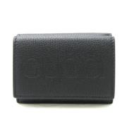 Pre-owned Leather wallets Gucci Vintage , Black , Dames