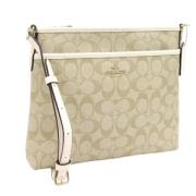 Pre-owned Fabric shoulder-bags Coach Pre-owned , Beige , Dames