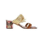 Pre-owned Leather sandals Aquazzura Pre-owned , Multicolor , Dames