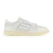 Witte Leren Skel Sneakers Amiri , White , Heren