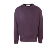 Paarse Boxige Trui met Lange Mouwen Marni , Purple , Heren