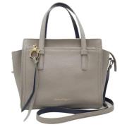 Pre-owned Leather shoulder-bags Salvatore Ferragamo Pre-owned , Gray ,...