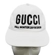 Pre-owned Cotton hats Gucci Vintage , White , Dames