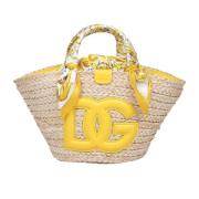 Straw Shopping Bag Yellow Dolce & Gabbana , Yellow , Dames