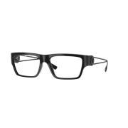 Stijlvol Zwart Frame Bril Versace , Black , Unisex
