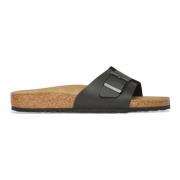 Zwarte Birkibuc Sandalen Birkenstock , Black , Heren