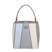 Multicolor Gehamerd Leren Bucket Tas Tory Burch , Multicolor , Dames