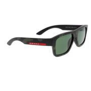 Stijlvolle zonnebril met 145mm tempellengte Prada , Black , Unisex