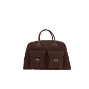 Elegante Koffers in Bruin Leer Brunello Cucinelli , Brown , Heren