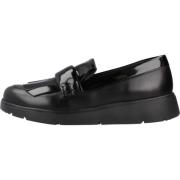 Stijlvolle Loafers voor Vrouwen Geox , Black , Dames