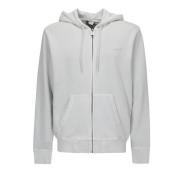 Grijze Zip Hoodie Sweatshirt met Logo Carhartt Wip , Gray , Heren