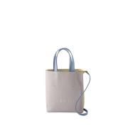 Blauwe Soft Mini Shopper Tas Marni , Multicolor , Dames